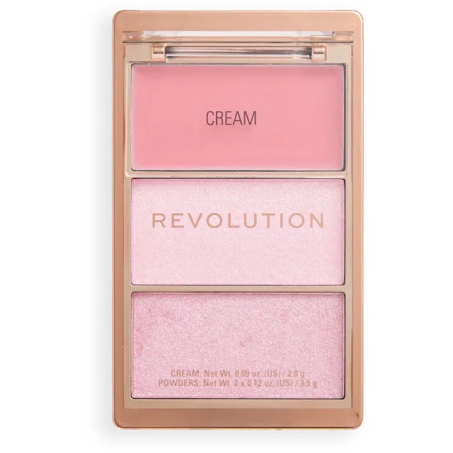 Revolution Beauty London Highlight Icon Palette Pink Posse