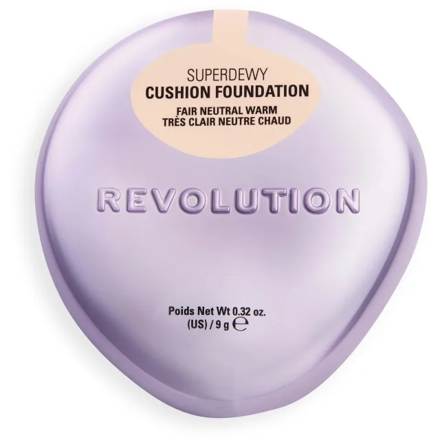 Revolution Beauty London Superdewy Cushion Foundation Fair Neutral Warm