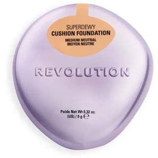 Revolution Beauty London Superdewy Cushion Foundation Medium Neutral