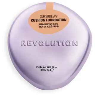 Revolution Beauty London Superdewy Cushion Foundation Medium Tan Cool
