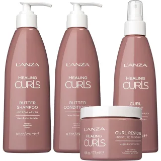 Lanza Healing Curls Bundle Shampoo & Conditioner & Treatment & Spray