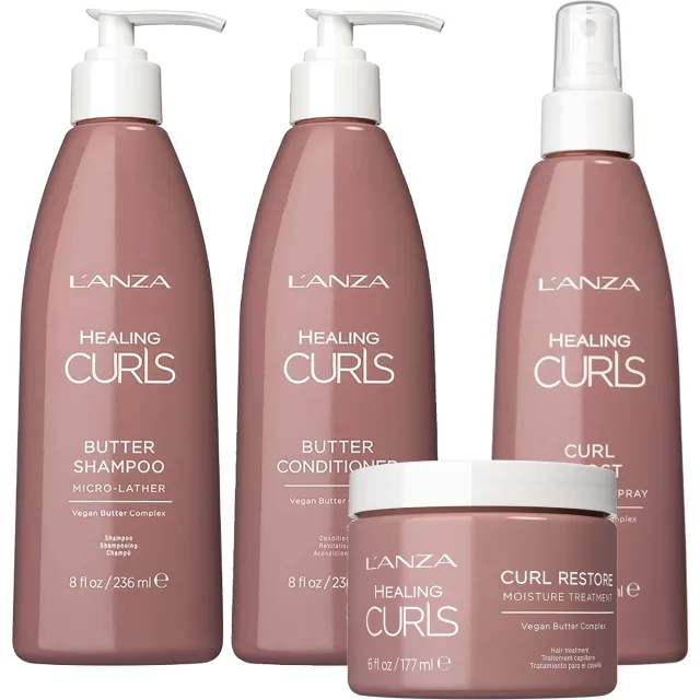 Lanza Healing Curls Bundle Shampoo & Conditioner & Treatment & Spray