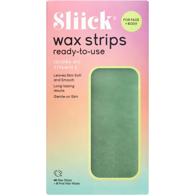 Sliick by Salon Perfect Wax Strips For Face + Body
