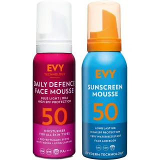 EVY Face & Body SPF50 Bundle Face Mousse & Body Mousse