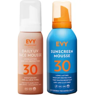 EVY Face & Body SPF30 Bundle Face Mousse & Body Mousse