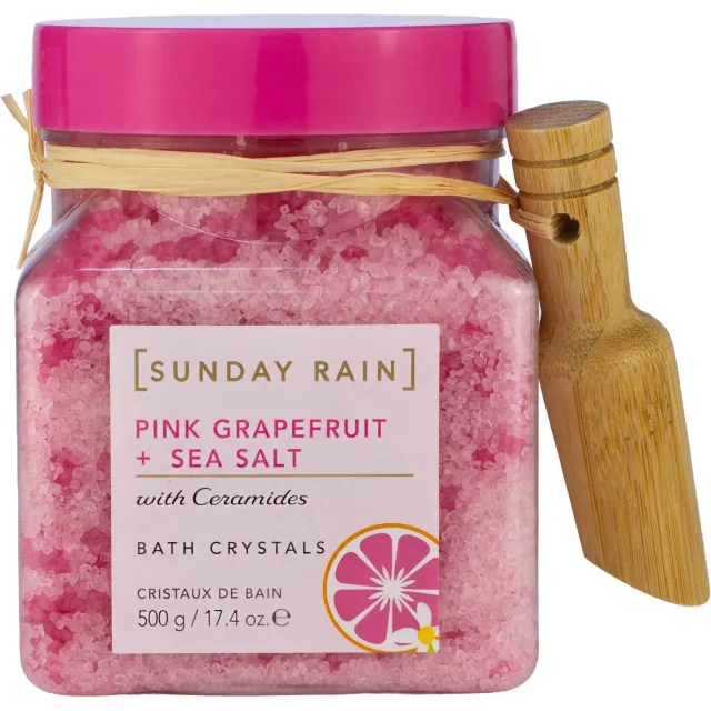 Sunday Rain Bath Crystals Pink Grapefruit & Sea Salt
