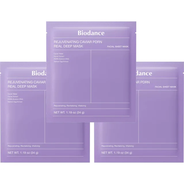 Biodance Rejuvenating Caviar PDRN Real Deep Mask x 3 · 34 g