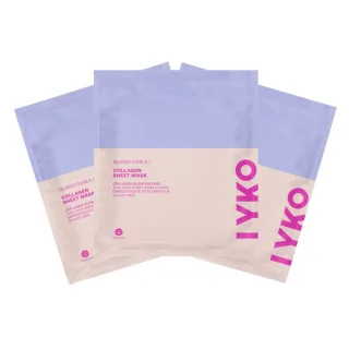 By Lyko Glassy Goals Collagen Sheet Mask Trio