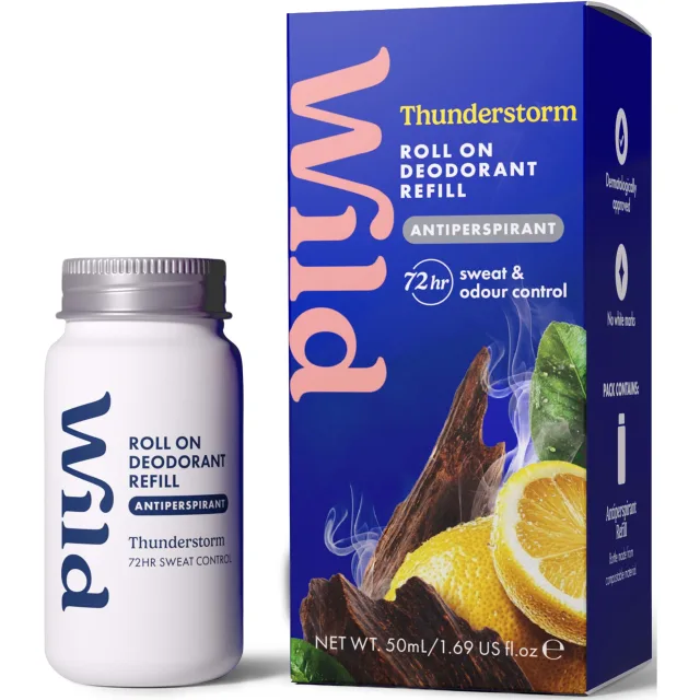Wild Antiperspirant Roll On Refill Thunderstorm