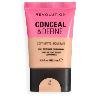 Revolution Beauty London Conceal and Define Soft Matte Tube Foundation F7NC
