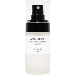La Bomba Anti-aging Mist Damask Rose Postbiotic Travel Size