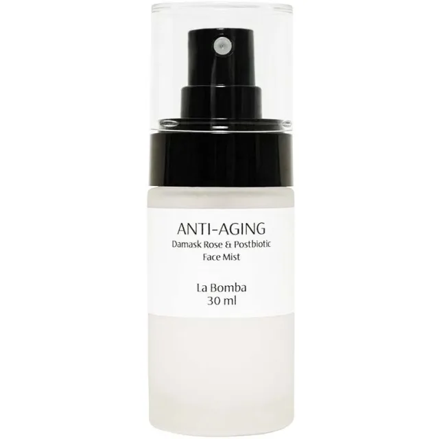 La Bomba Anti-aging Mist Damask Rose Postbiotic Travel Size