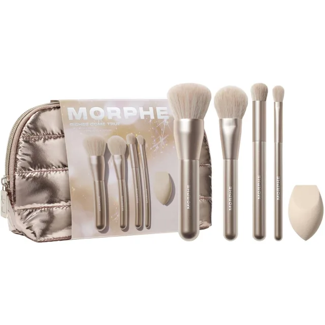 Morphe Holiday 2026 Riches Come True 5-Piece Brush & Tool Set