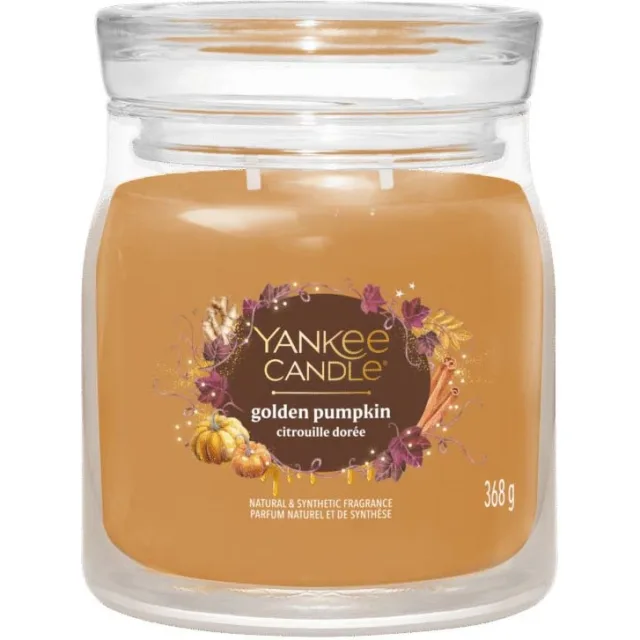 Yankee Candle Golden Pumpkin Signature Medium Jar
