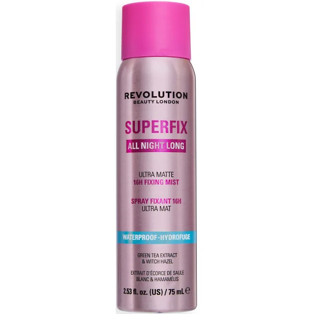 Revolution Beauty London Superfix All Night Long Waterproof Fixing Mist