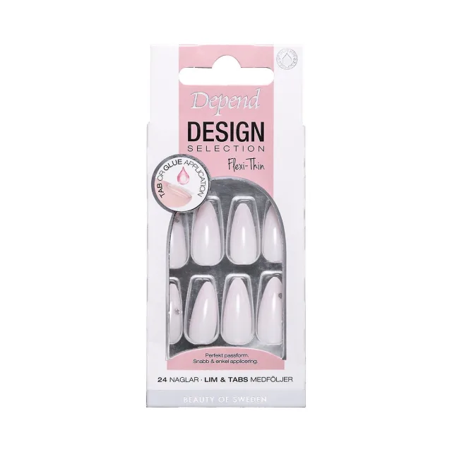 Depend Design Selection Flexi-Thin Pink Ivory Almond