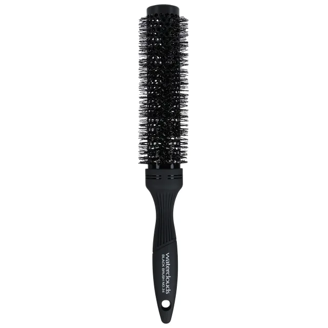 Waterclouds Black Brush No.34 Xtra Long Ceramic Hot Curling Brush
