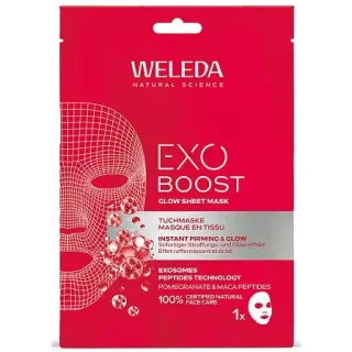 Weleda Exo Boost Glow Sheet Mask Pomegranate