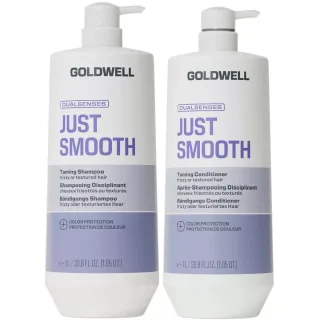 Goldwell Dualsenses Just Smooth Bundle Taming Shampoo & Conditioner