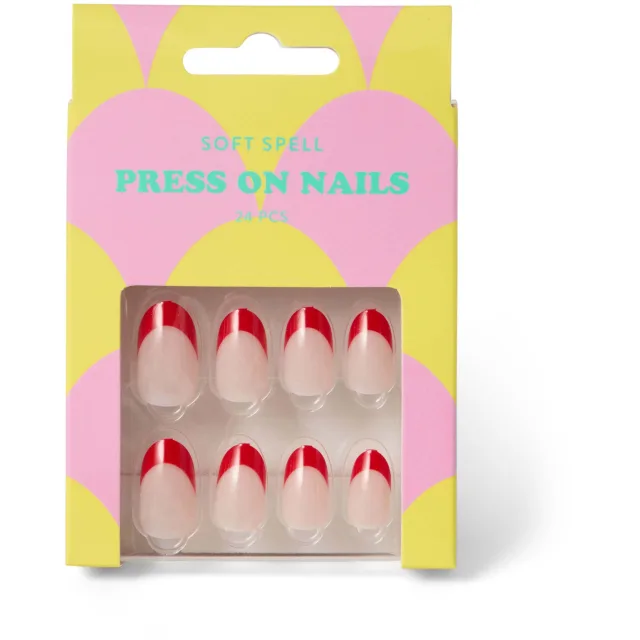 Soft Spell Press On Nails Cherry French