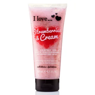 I Love... I Exfoliating Shower Smoothie I Strawberries & Cream