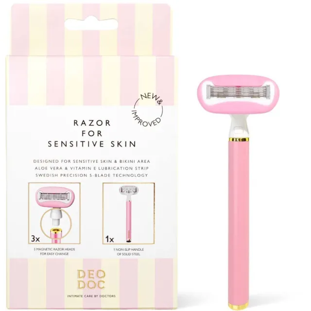 DeoDoc Intimate Shaving Razor - Pink