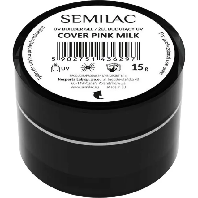 Semilac Builder Gel Cover Pink Milk
