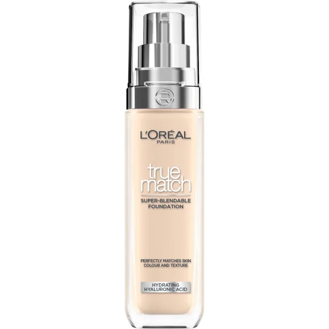 L'Oréal Paris True Match Super-Blendable Foundation With Hyaluronic Acid 1.N