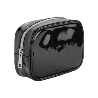 Kicks Beauty Small Boxy Make Up Bag Black