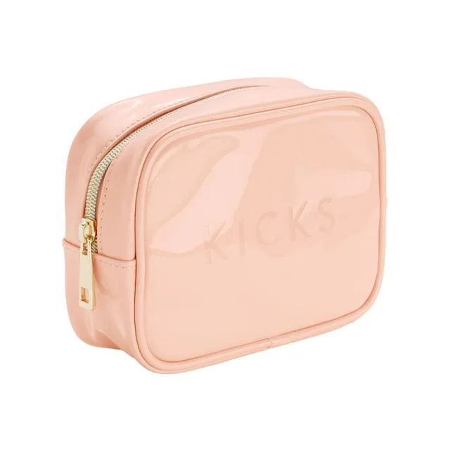 Kicks Beauty Small Boxy Make Up Bag Orange