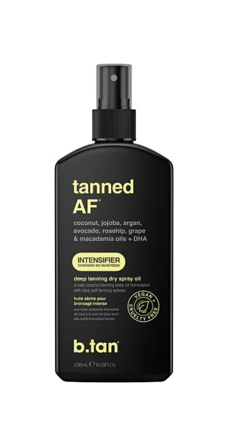 b.tan Tanned AF Intensifier Deep Tanning Dry Spray Oil