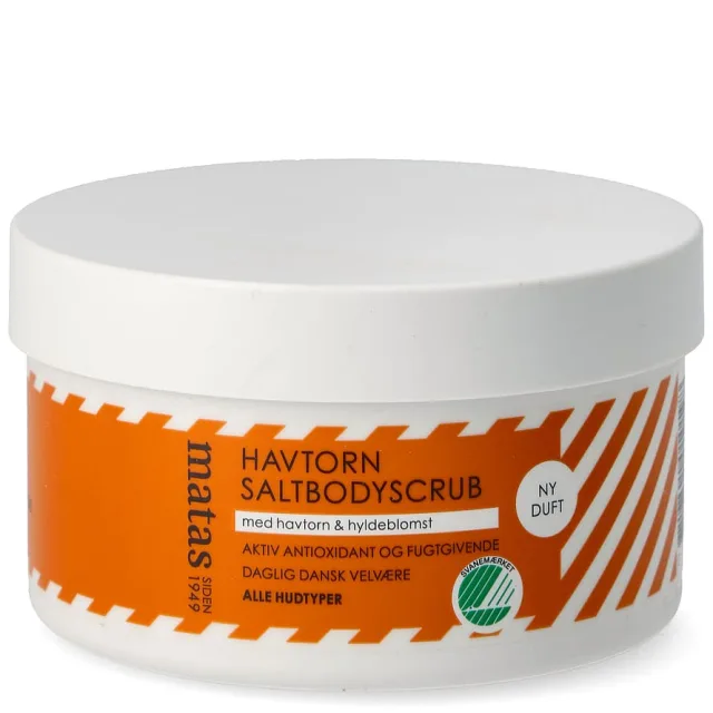 Matas Striber Sea Buckthorn & Elderflower Salt Body Scrub For Senstive Skin