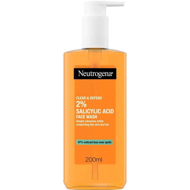 Neutrogena Clear & Defend 2 % Salicylic Acid Face Wash · 200 ml