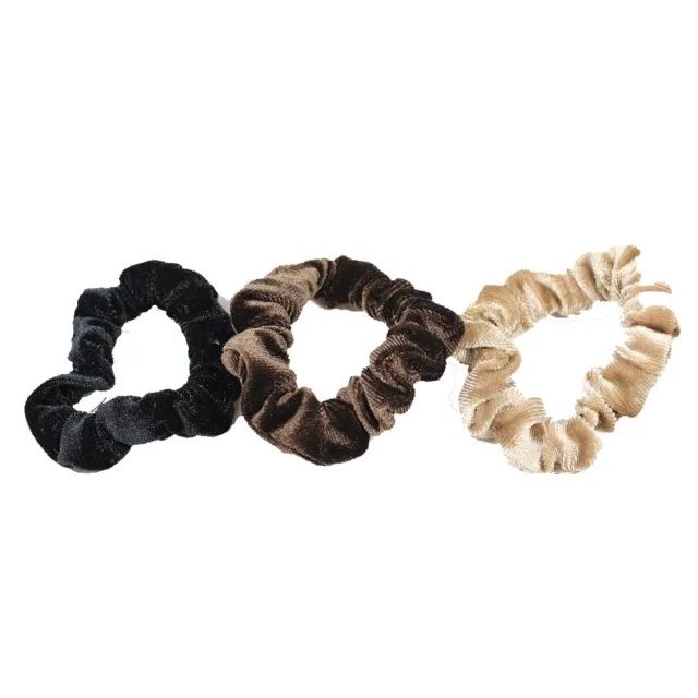 By Lyko Tunnare Sammets Scrunchies Brown