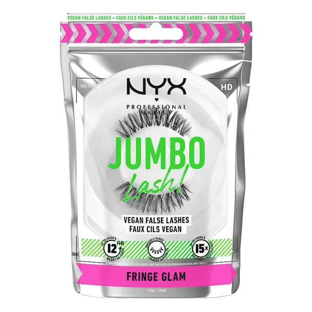NYX Professional Makeup Jumbo Lash! Vegan False Lashes Fringe Glam Fringe Glam