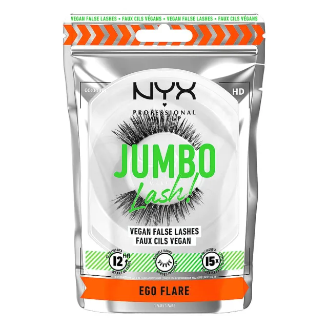 NYX Professional Makeup Jumbo Lash! Vegan False Lashes Fringe Glam Ego Flare