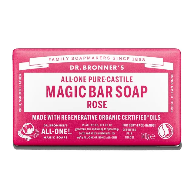Dr. Bronner's Bar Soap Rose