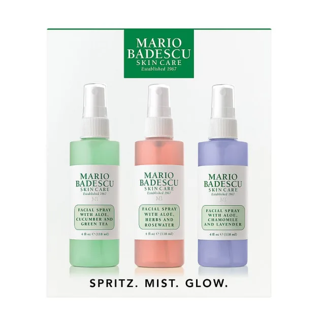Mario Badescu Spritz. Mist. Glow Kit
