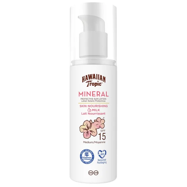 Hawaiian Tropic Mineral Sun Milk Lotion SPF15