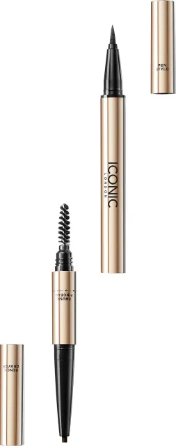 ICONIC London Triple Precision Brow Definer Black