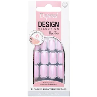 Depend Design Selection Medium Square Artificial Nail Cherry Blossom