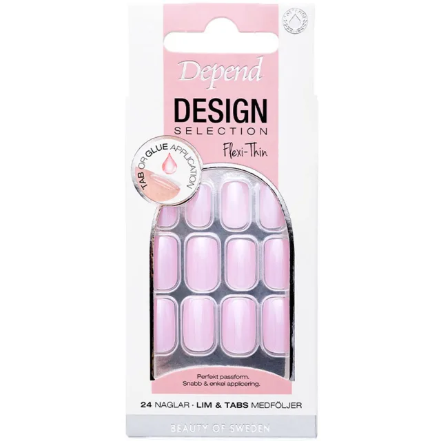 Depend Design Selection Medium Square Artificial Nail Cherry Blossom