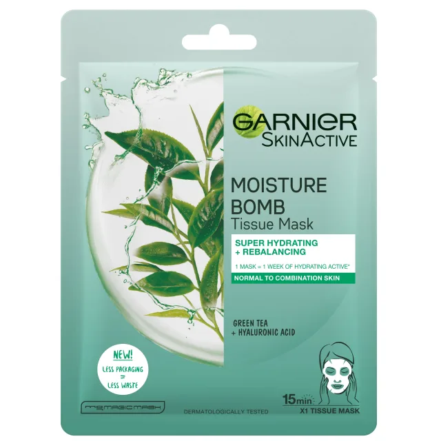 Garnier SkinActive Moisture Bomb Super Hydrating & Rebalancing Sheet Mask for Normal To Combination Skin