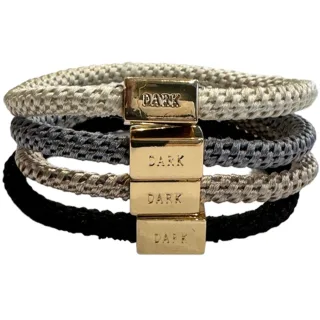 Dark Fat Hair Ties Thin