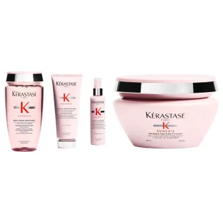 Kérastase Strengthening Hair Repair Essentials Set Shampoo Conditioner Mask Heat Protectant