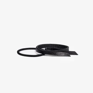 Corinne Leather Band Short Narrow Black