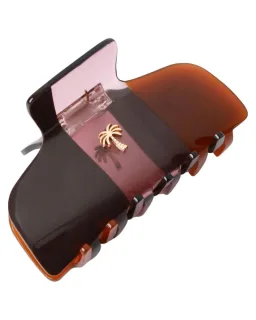 Fan Palm Hair clips Hair Clips Dark brown /Rose/Brown