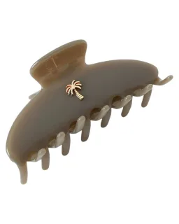 Fan Palm Hair clips Hair Clips Grey