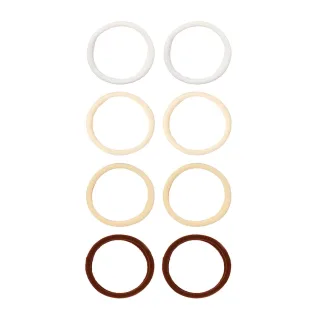 Kicks Beauty Soft Rolled Ties 8-pack Beige