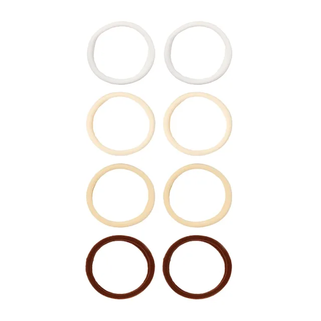 Kicks Beauty Soft Rolled Ties 8-pack Beige